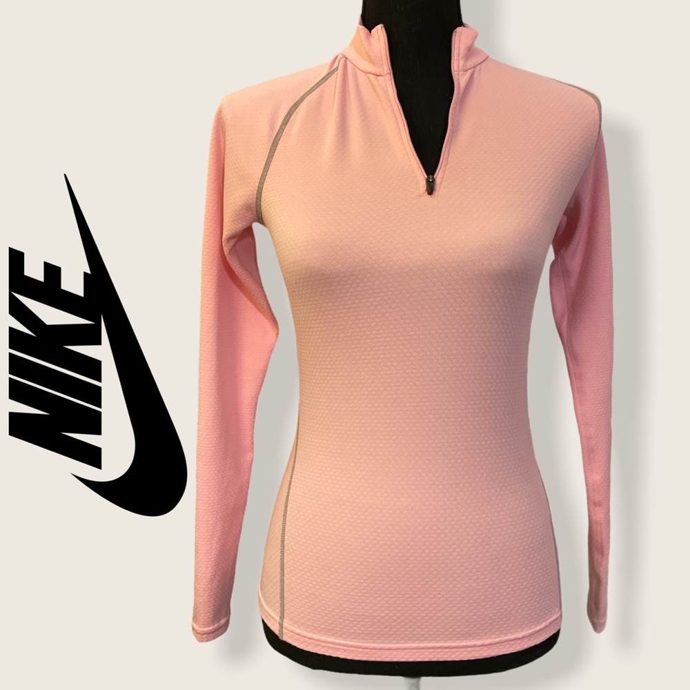 Pink Nike Sphere Dry Long Sleeve Top in Small